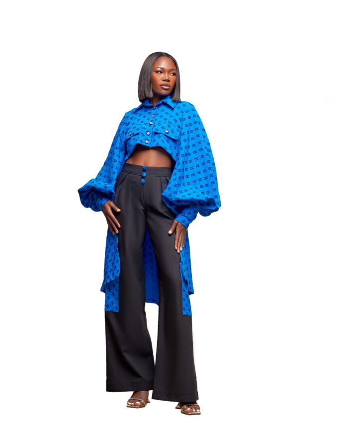 Electric Blue Monogram Set