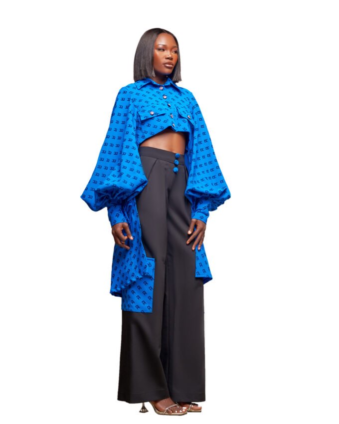 Electric Blue Monogram Set