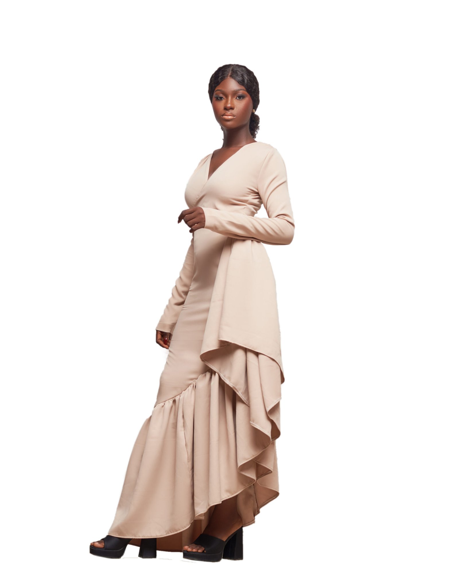 Drape Maxi Dress - Image 3
