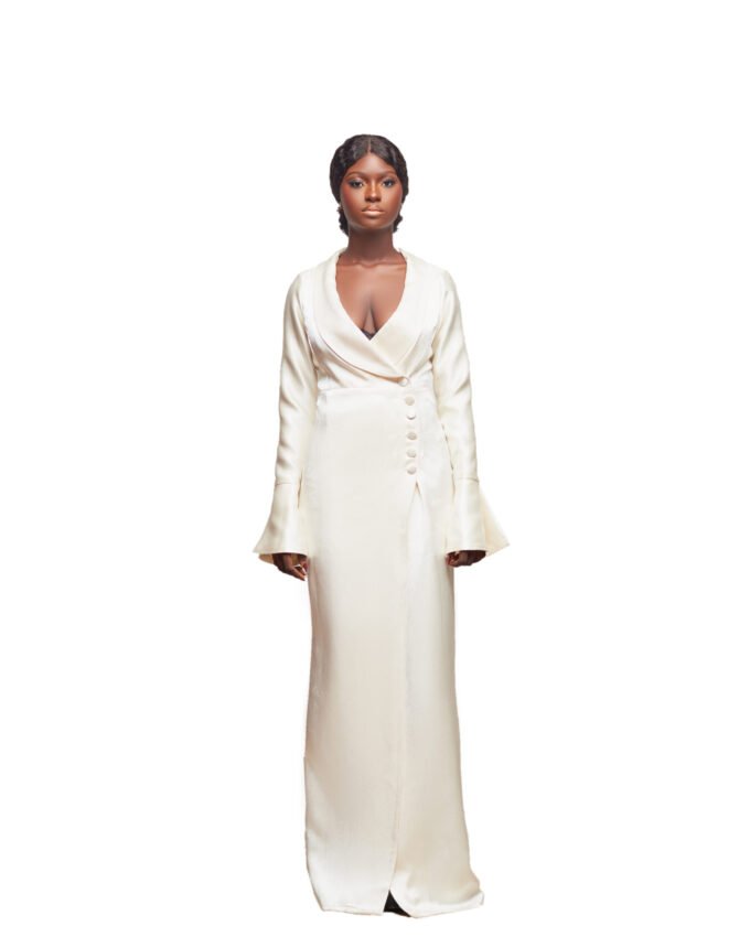 Blazer-Inspired Gown