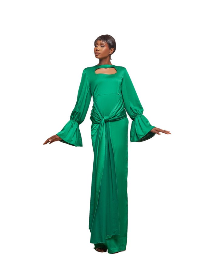 Emerald Grace Maxi Dress