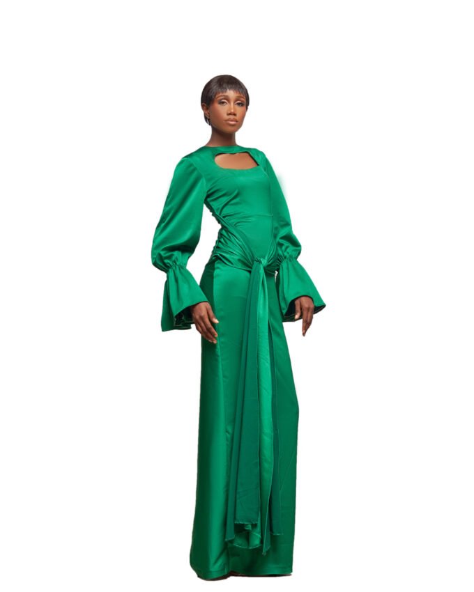 Emerald Grace Maxi Dress